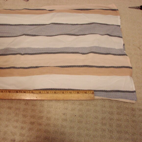 Wide Leg Jumpsuit Smocked Top Striped Off Shoulder Ocean Drive Beach Medium - Picture 15 of 15